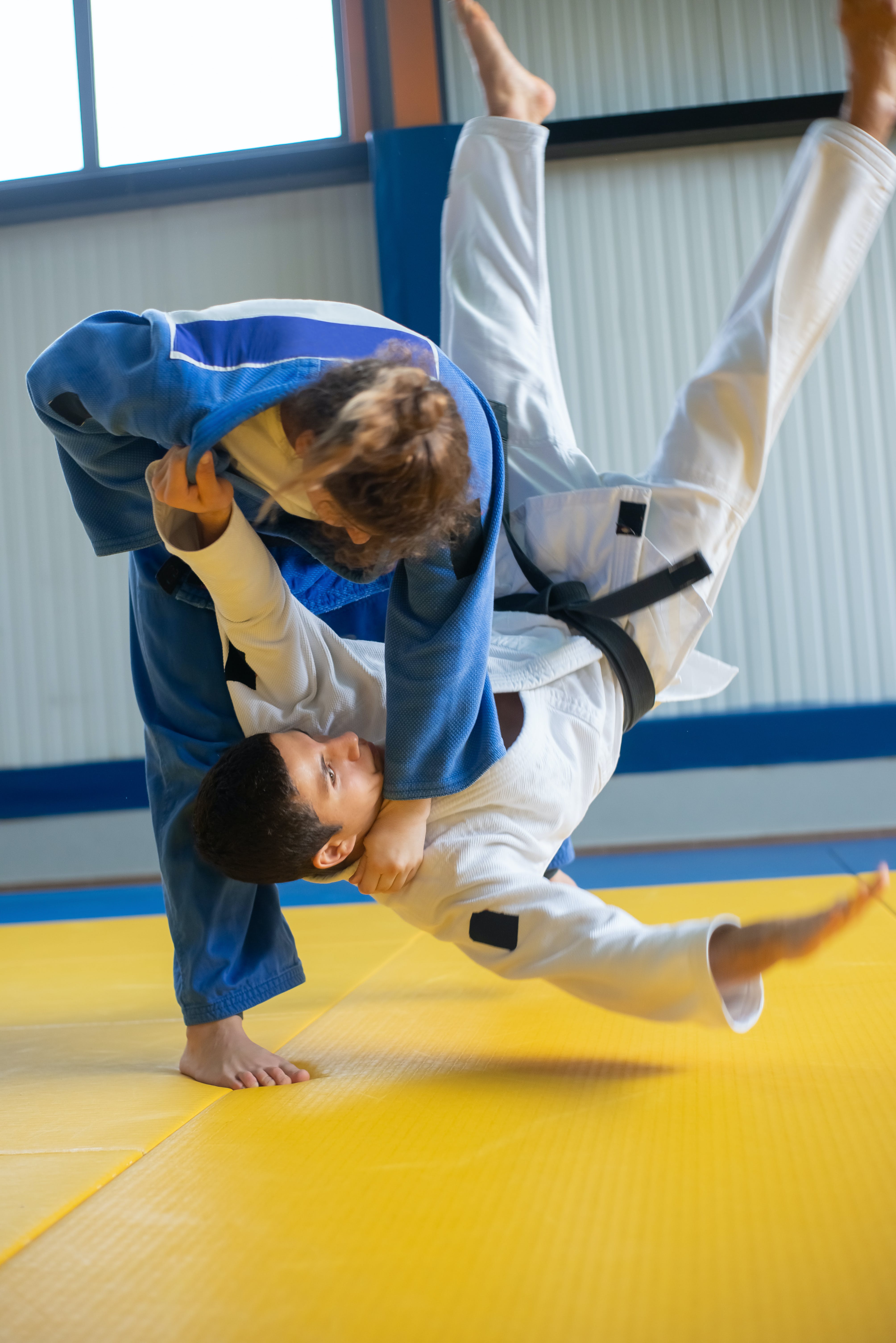 A Judo takedown using the nagasaki technique